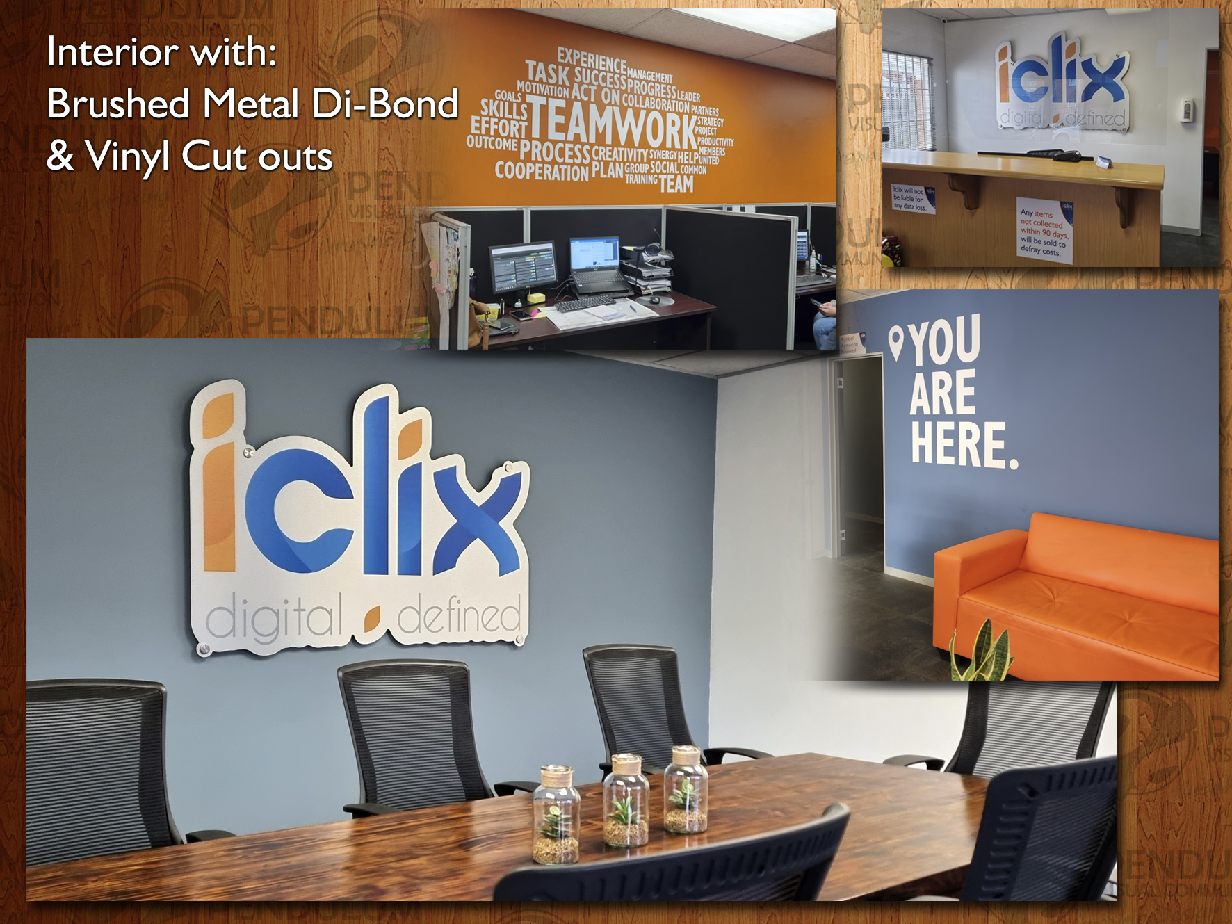 Brushed metal & vinyl - iclix