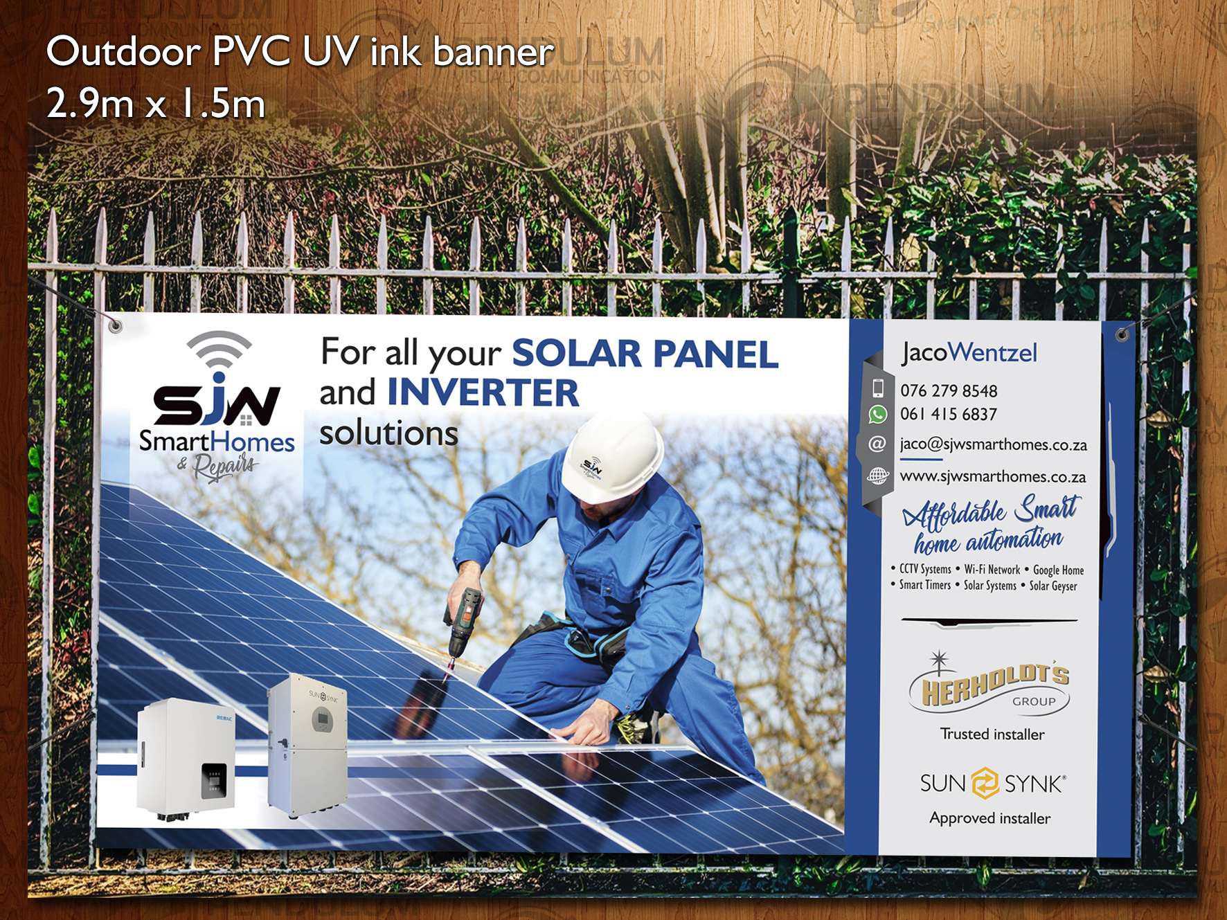 SJW PVC banner