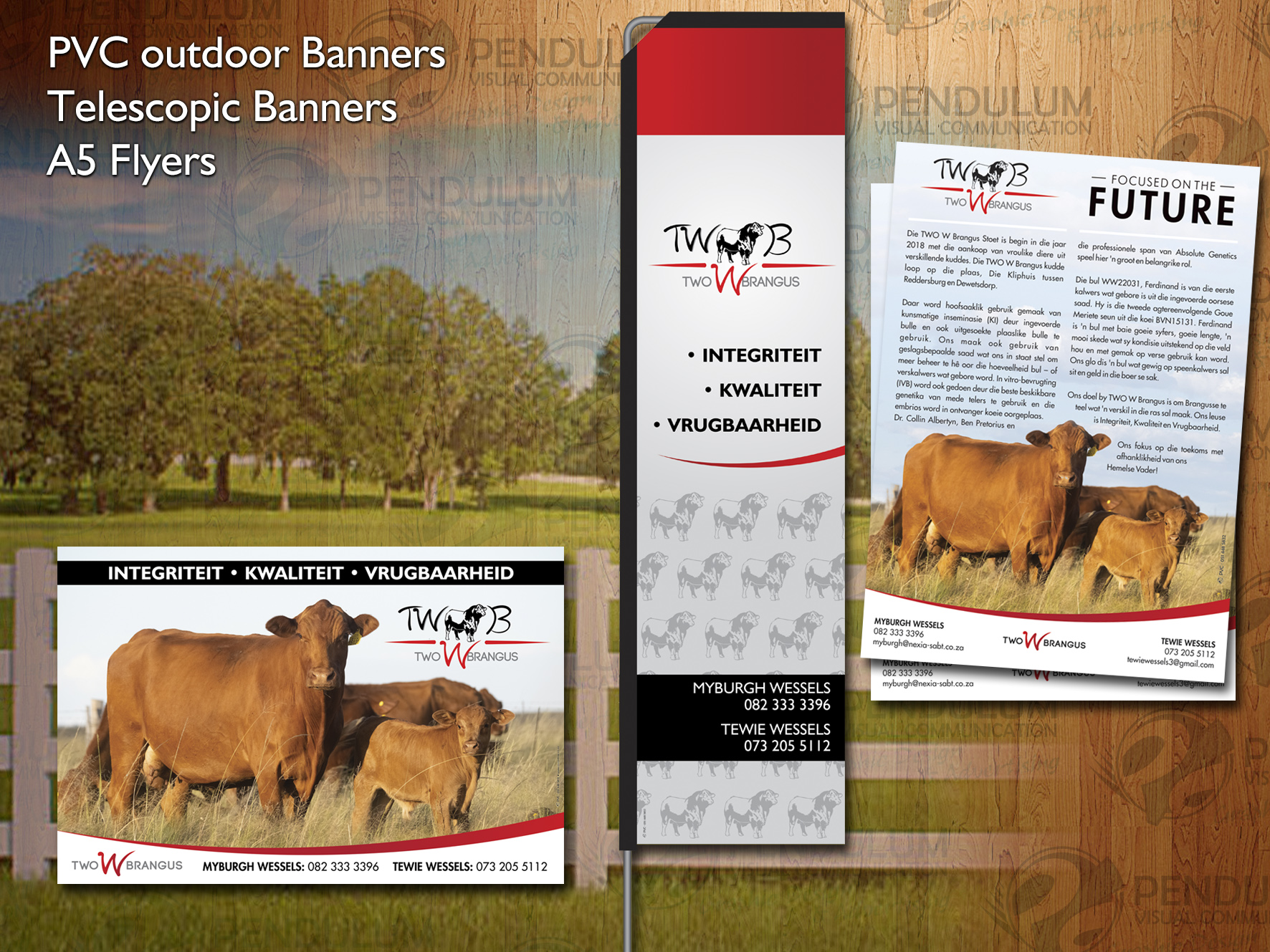 Two W Brangus - Banners & flyers